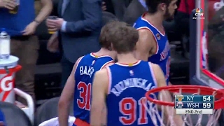 Carmelo Anthony airball cleaned up by Ron Baker at the buzzer January 31 2017 [upl. by Wiencke195]