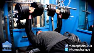 50kg 110 lb Dumbbell Bench Press Reps [upl. by Baecher]