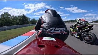 Triumph Daytona 675 vs Ducati V2  Brno  RaceCzech SSP Race 2024 [upl. by O'Hara]