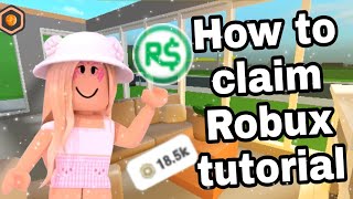 How To Claim Your Robux On Roblox Group Funds roblox Group [upl. by Ainitsirc933]