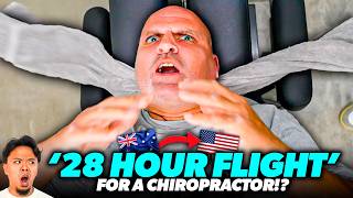 8500 MILES JUST TO GET HIS SPINE CRACKEDquot 😱🤯  Asmr Chiropractic Back Pain  Dr Tubio [upl. by Oilisab]