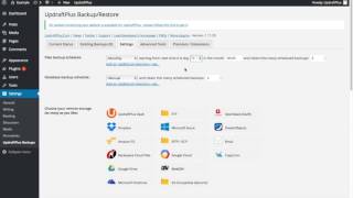 UpdraftPlus  How to Schedule backups [upl. by Inimod718]