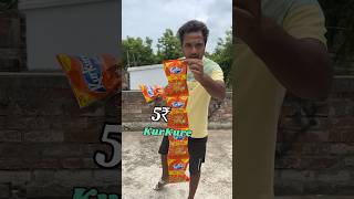 5₹ Vs 20₹ Kurkure Compare weight test Bengali mini blog shorts 😂 [upl. by Burd]