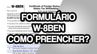 Formulario W8BEN como preencher CDBABY PRO  Nando Ramos [upl. by Dagmar]