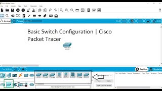 Cisco Packet tracer Switch configuration step by step [upl. by Yaron449]