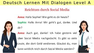 dialogue 15  Gespräch über Reichtum durch soziale Medien [upl. by Niarfe]