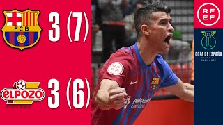 RESUMEN I Barça 33 76 ElPozo Murcia I Final I Copa de España de Fútbol Sala 2022 [upl. by Aynatan]