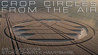 Crop Circle  Stoke Charity Hampshire UK  28 July 2024  Crop Circles From The Air [upl. by Ehtnax]