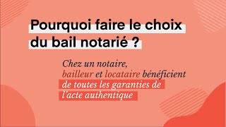 La signature du bail ou contrat de location chez le notaire  le bail notarié [upl. by Aroon]