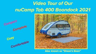 Camper Tour of our Tab 400 Boondock 2021 HD 1080p [upl. by Trebornhoj]