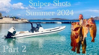 🎯Sniper Shots Summer 2024 Part 2🎯—GREECE SPEARFISHING— [upl. by Eihs989]