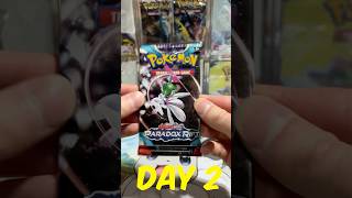 Day 2  Opening Paradox Rift everyday until I pull Groupon pokemon pokemoncards paradoxrift [upl. by Anilemrac]