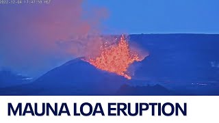 Mauna Loa volcanic eruption in Hawaii [upl. by Charleton]