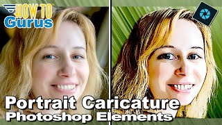 How to Make a Caricature Effect from a Photo using Photoshop Elements [upl. by Alexio]