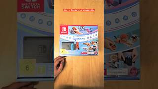 UNBOXING NINTENDO SWITCH SPORTS EDITION unboxing nintendoswitch nintendo [upl. by Parfitt]