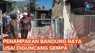 Penampakan Bandung Raya Usai Diguncang Gempa M 50 Beberapa Bangunan Rusak [upl. by Parcel]