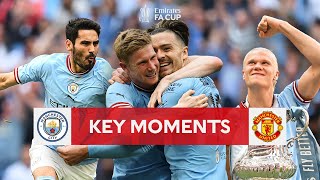 Manchester City v Manchester United  Key Moments  Final  Emirates FA Cup 202223 [upl. by Andrej]