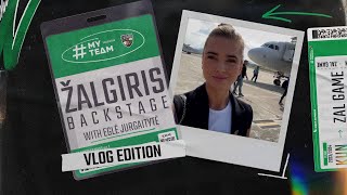 ŽalgirisBackstage vlog‘as pirmoji EJurgaitytės Eurolygos išvyka [upl. by Adiasteb]