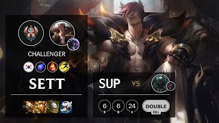 Sett Support vs Pyke  KR Challenger Patch 1025b [upl. by Ena]