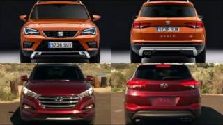 2017 Seat Ateca Vs 2016 Hyundai Tucson Design Driving [upl. by Nelia]