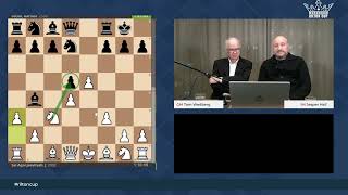 51st Rilton Cup round 1 commentators GM Tom Wedberg and IM Jesper Hall [upl. by Elleira]