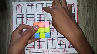 step by step easiest cube tutorial for beginners 😎 rubikcube [upl. by Ynohtnanhoj236]