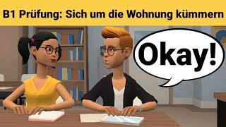 Mündliche Prüfung Deutsch B1  Gemeinsam etwas planenDialog sprechen Teil 3 Die Wohnung [upl. by Barger]