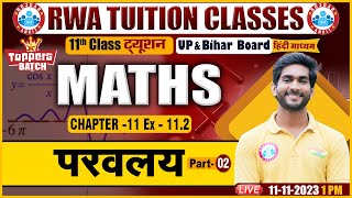 परवलय Parabola UPBihar Board 11th Ncert Maths Class 11th Maths Questions By Amit Sir [upl. by Ecydnarb76]