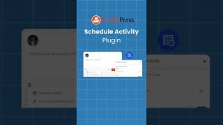 BuddyPress Schedule Activity  Schedule Activities Easily with BuddyPress Schedule Activity Plugin [upl. by Kirbie]