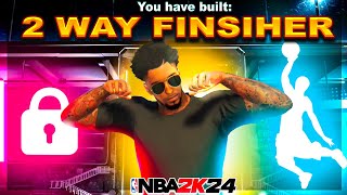 THE LOWDOWN WITH ELITE CONTACT DUNK UNLOCKED THE NEW BEST 2 WAY FINISHER BUILD 2K24 [upl. by Tila]