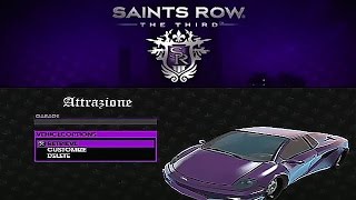 PS3 Saints Row The Third Vehicles Cheat Give Attrazione [upl. by Havens997]