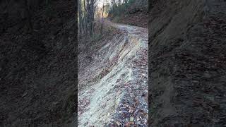 Damage to forest service road 210 at Spence Ridge trail Linville Gorge chiefsholsters hiking wnc [upl. by Meras324]