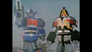 MegaRanger DeltaMega First Appearance AI UPSCALE 4K  60 FPS [upl. by Annahtur]