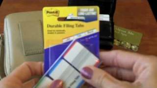 Quick Tip Organize Your Wallet with Post It Note Durable Filing Tabs [upl. by Bartolome]