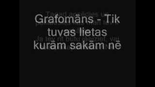 Grafomāns  Tik tuvas lietas kurām sakām nē vārdi lirikas lyrics [upl. by Lladnyk]