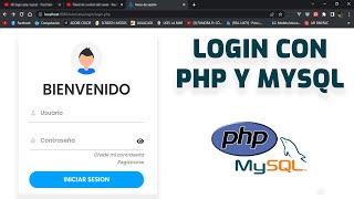 Como Hacer un LOGIN con PHP y MYSQL  PHPMYSQLCSS [upl. by Seabrook]