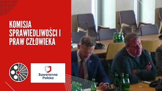 M Wójcik Komisja Sprawiedliwości i Praw Człowieka [upl. by Enomyar]