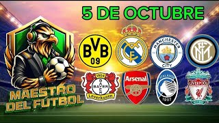 Pronósticos Deportivos Sábado 5 De Octubre Predicciones Deportivas Sábado 5 De Octubre [upl. by Lemire]