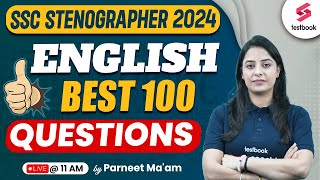 SSC STENO 2024 English Classes  SSC Stenographer English PYQs  Day 2 with Parneet Maam [upl. by Ocirederf]