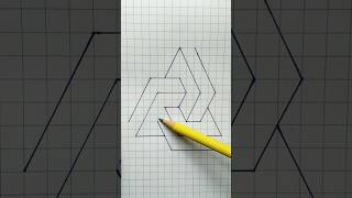 Easy 3D Drawing Trick Using a Pencil And Pen shorts [upl. by Duleba674]