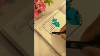 ✿♡PAPER NOTES DOODLE Draw frame doodle for your planner 🌸🌷 Bullet journal 🌼📝youtubeshorts art [upl. by Jahn]