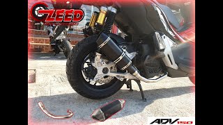 Honda ADV150 Exhaust Full System V1 Sound Clip [upl. by Secundas866]