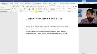 O que é Justificar um texto [upl. by Haelhsa]