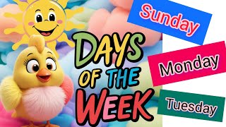 Kids song about Days Of The Week  Kids learning  Nursery Rhyme [upl. by Vlad491]