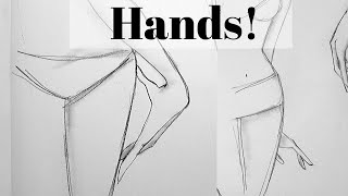 HOW TO DRAW HANDS 10 WAYS for Fashion Illustrations [upl. by Iolande]