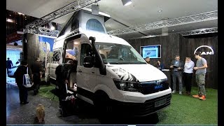 MAN TGE 3180 4x4 Flexebo RV Camper Van Transporter model 2018 walkaround and interior K0123 [upl. by Eisserc436]