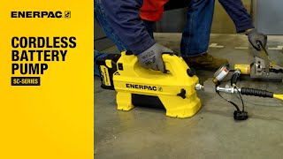 Cordless Battery Powered Hydraulic Pumps SCSeries  Enerpac [upl. by Mcgrath]