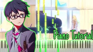 COALAMODE  Nanairo Symphony Shigatsu Wa Kimi No Uso Opening 2 Easy Piano Tutorial remake [upl. by Kerek]