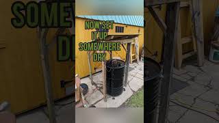 DIY Drum Smoker Build Crafting a Backyard BBQ Beast  Part 3 🔥 🔨 🍖bbq grilling barbecue [upl. by Seroled]