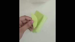 How to make leaves with colour paper🍃artcraftcraftingeasycraftscraftingtechniquesshorts [upl. by Norod]